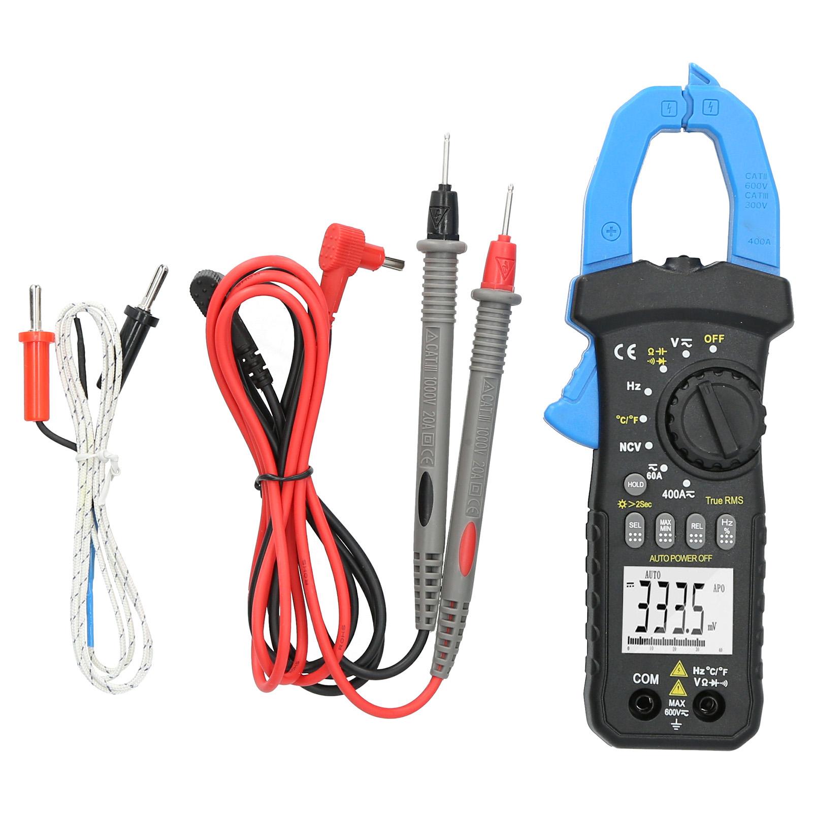 HP7200B TRMS Clamp Meter 6000 Counts NCV Dc AC Voltage Resistance Temperature Multimeter
HP7200B TRMS Clamp Meter 6000 Counts NCV Dc AC Voltage Resistance Temperature Multimeter
