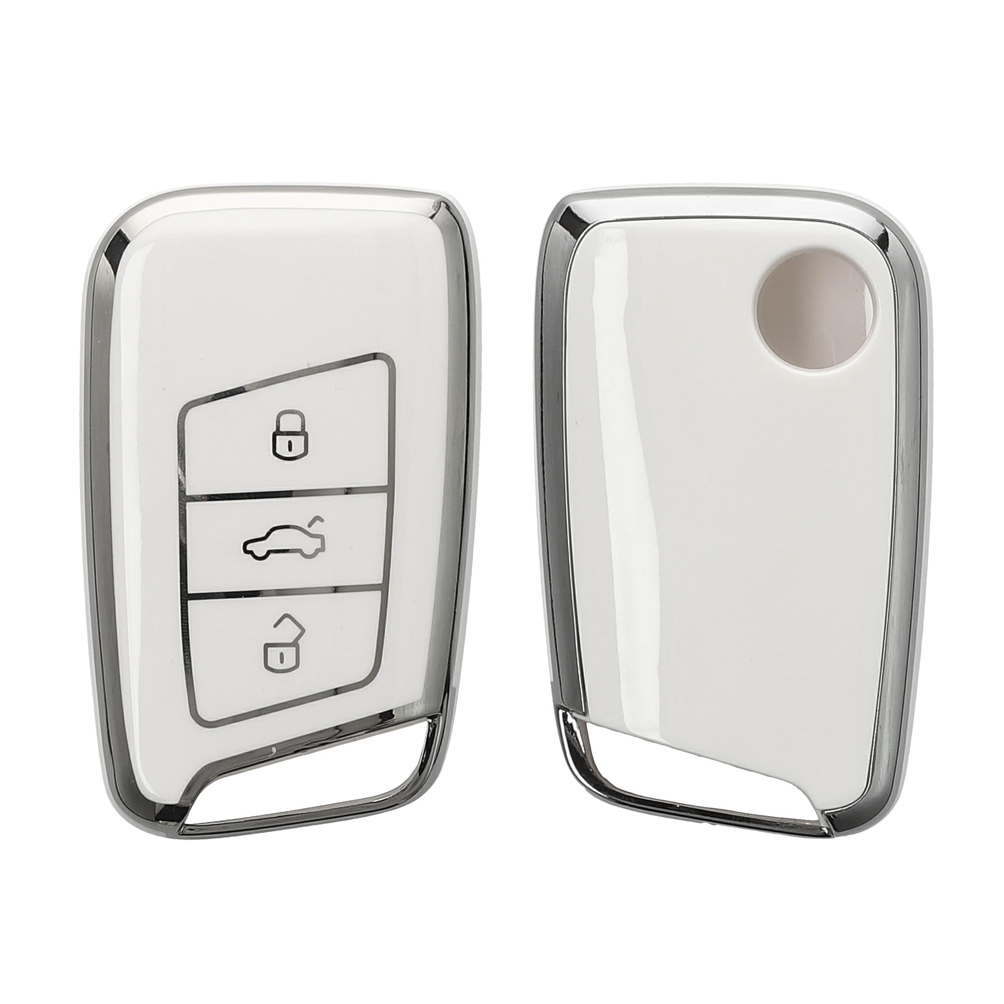 kwmobileVW3 - Key case compatible with button car keys (KeylessGo compatible models only) - Key cover Key cover TPU glossy finish - Car key shock
kwmobileVW3 - Key case compatible with button car keys (KeylessGo compatible models only) - Key cover Key cover TPU glossy finish - Car key shock