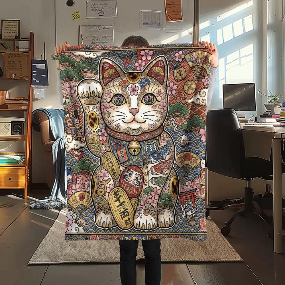 1Pc Lucky Cat Art Print Flannel Blanket High Quality Warm Comfortable Cover for All Seasons Perfect for Gifts Home Decor 80cm x 120cm
1Pc Lucky Cat Art Print Flannel Blanket High Quality Warm Comfortable Cover for All Seasons Perfect for Gifts Home Decor 80cm x 120cm