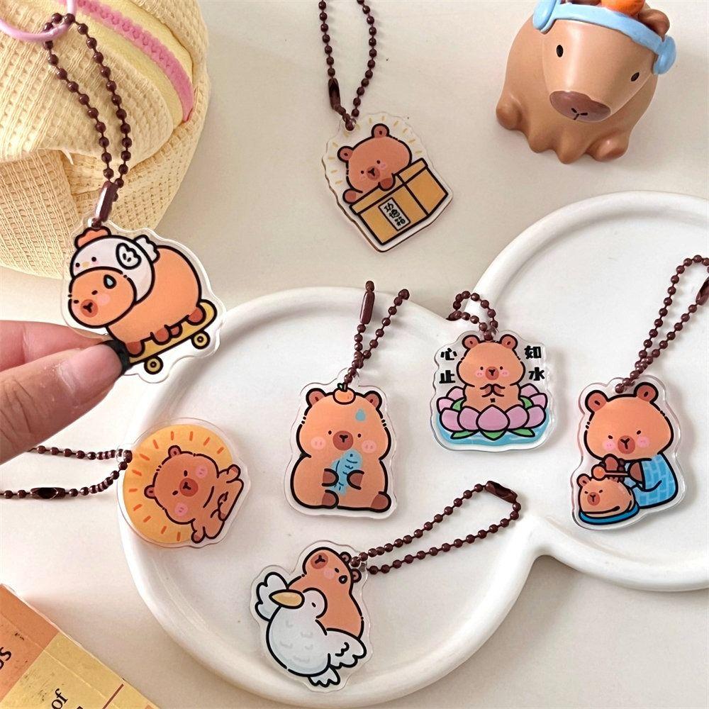Creative Pendant Key Chain Funny Car Keys Chain Birthday Gift Capybara Keychain Backpack Style 9
Creative Pendant Key Chain Funny Car Keys Chain Birthday Gift Capybara Keychain Backpack Style 9