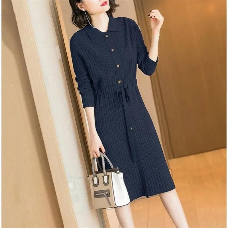 Свободное платье-свитер пуловер на шнуровке 2025 Новая весна Высококлассный отложной воротник Длинное вязаное платье Женское осеннее платье JJ271 XXXL тёмно-синий
Свободное платье-свитер пуловер на шнуровке 2025 Новая весна Высококлассный отложной воротник Длинное вязаное платье Женское осеннее платье JJ271 XXXL тёмно-синий