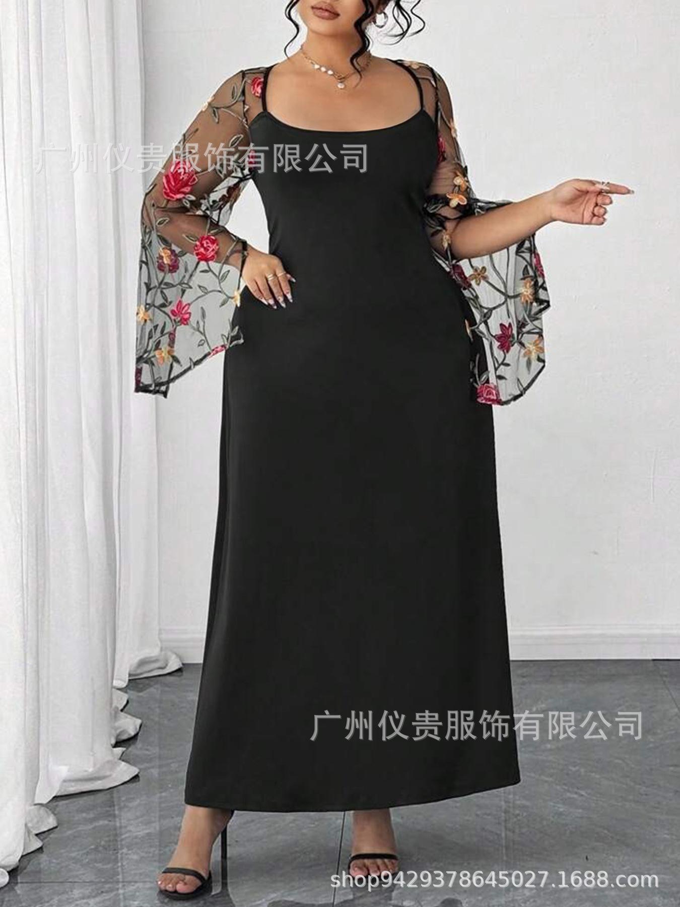 European Plus Size Elegant Mesh Print Summer Square Neck Holiday Maxi Dress 5XL чёрный
European Plus Size Elegant Mesh Print Summer Square Neck Holiday Maxi Dress 5XL чёрный