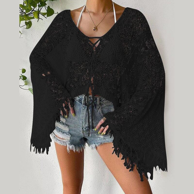 Новая летняя пляжная рубашка для женщин однотонная сексуальная вязаная ажурная пляжная накидка-бикини для купальника с капюшоном для защиты от солнца One size
Новая летняя пляжная рубашка для женщин однотонная сексуальная вязаная ажурная пляжная накидка-бикини для купальника с капюшоном для защиты от солнца One size