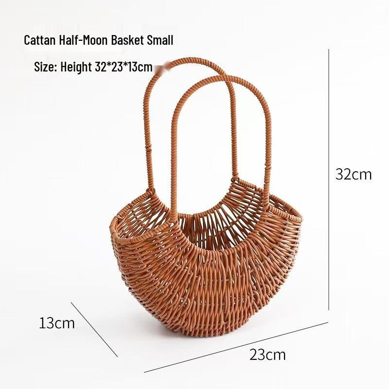 Yingtang Faux Rattan Handheld Basket - Small (2-Pack)
Yingtang Faux Rattan Handheld Basket - Small (2-Pack)