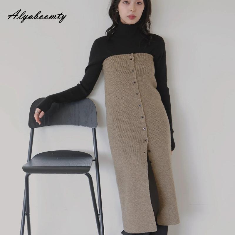 Жіноча спідниця міді 2025 року в корейському стилі Весна Осінь Жіноча спідниця міді з високою талією Чорно-сіра в’язана спідниця Жіночі трикотажні спідниці на ґудзиках One Size
Жіноча спідниця міді 2025 року в корейському стилі Весна Осінь Жіноча спідниця міді з високою талією Чорно-сіра в’язана спідниця Жіночі трикотажні спідниці на ґудзиках One Size