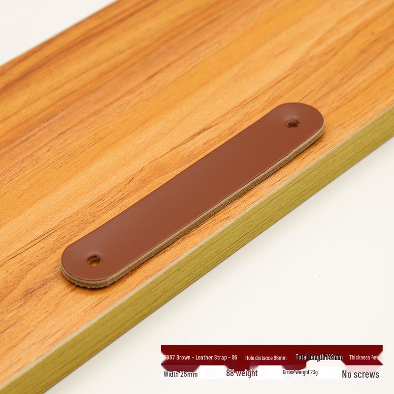 Brown Leather Handle for Cabinets, Wardrobes, Drawers, Boxes, and Luggage
Brown Leather Handle for Cabinets, Wardrobes, Drawers, Boxes, and Luggage