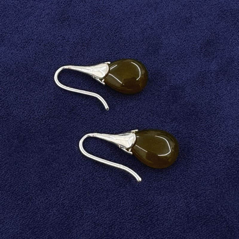 MARTA 925 silver.Pebble earring_Olive Gold
MARTA 925 silver.Pebble earring_Olive Gold