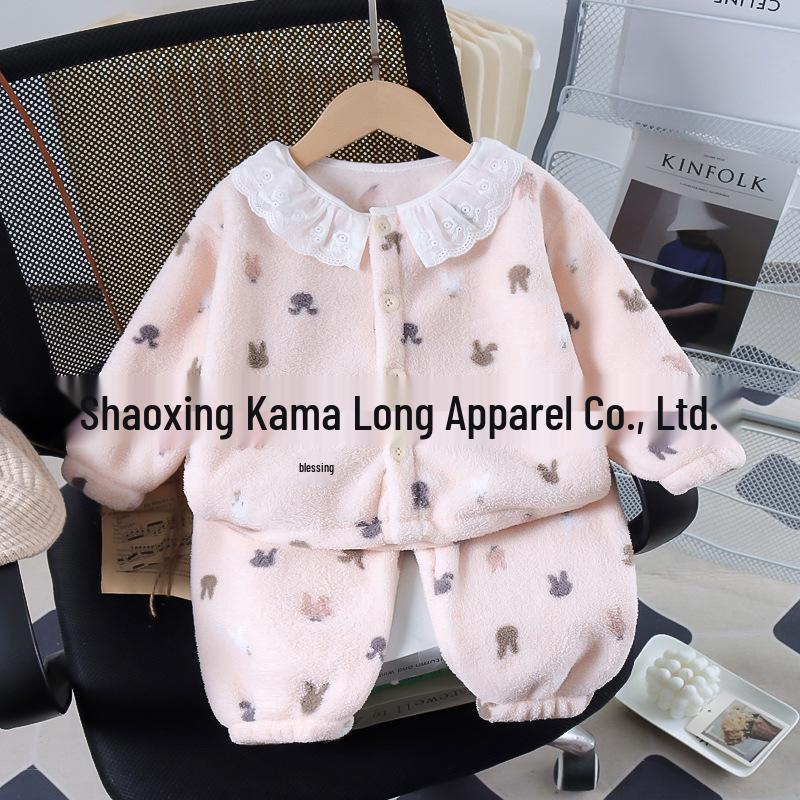 Kids Cozy Sticky Rice Velvet Pajama Set for Toddler Boys & Girls - Thickened Autumn/Winter Sleepwear 90 cm
Kids Cozy Sticky Rice Velvet Pajama Set for Toddler Boys & Girls - Thickened Autumn/Winter Sleepwear 90 cm