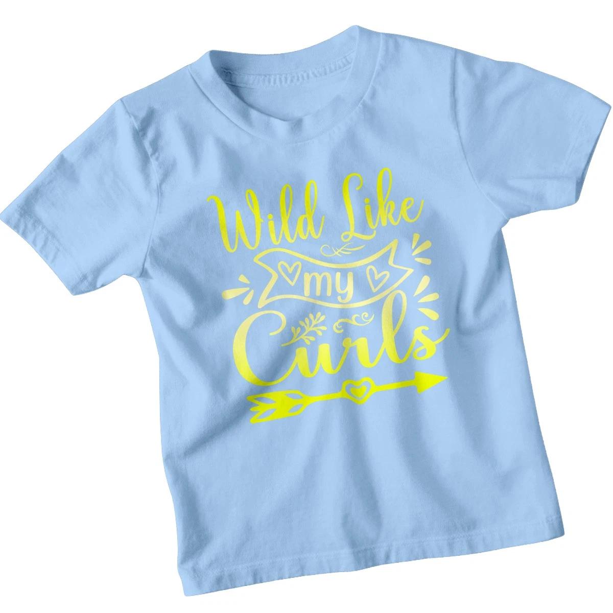 Wild Like My Curls Curly Hair Personal Expression Girls T-Shirt Playful Kids Tee 130
Wild Like My Curls Curly Hair Personal Expression Girls T-Shirt Playful Kids Tee 130