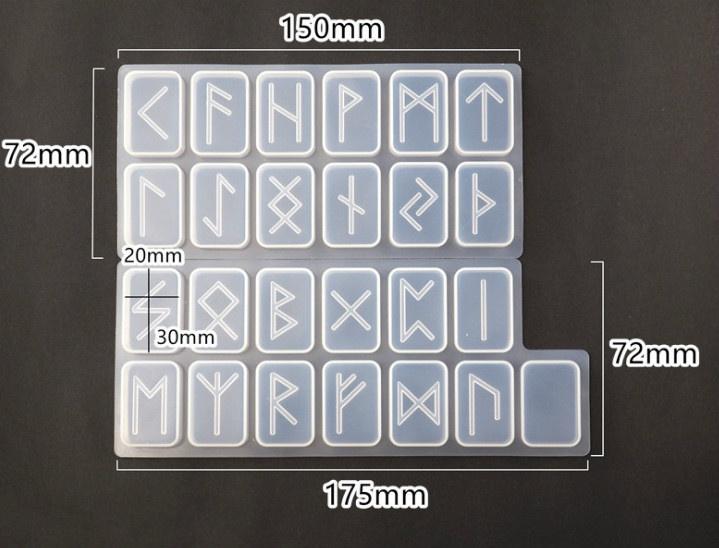 2 Types Runes Resin Mold Myth Tarot Epoxy Domino Silicone Tools DIY Supplies Pendant Handmaking Jewelry Craft(Molds Only)
2 Types Runes Resin Mold Myth Tarot Epoxy Domino Silicone Tools DIY Supplies Pendant Handmaking Jewelry Craft(Molds Only)