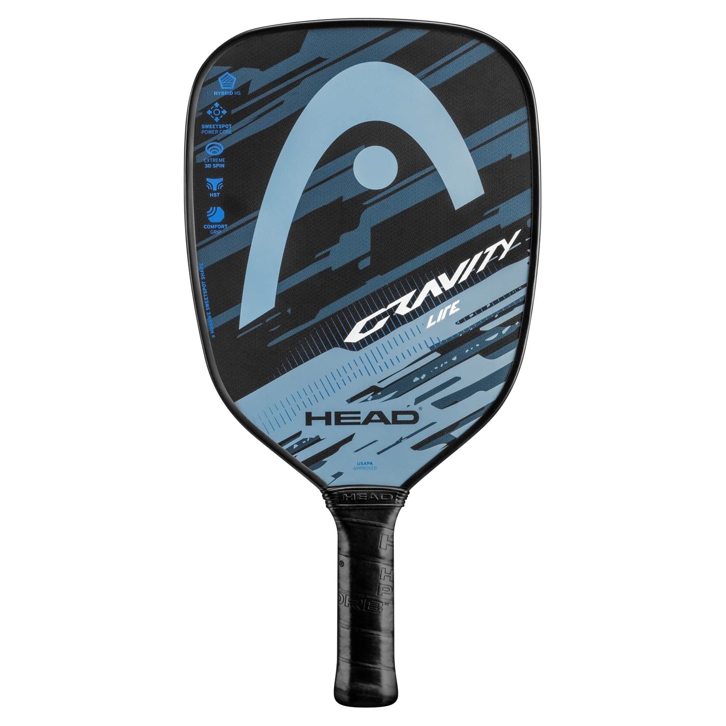 Ракетка для пиклбола HEAD Graphite - Gravity Lite с сердечником Sweetspot Power Core и удобной рукояткой - сине-серая
Ракетка для пиклбола HEAD Graphite - Gravity Lite с сердечником Sweetspot Power Core и удобной рукояткой - сине-серая