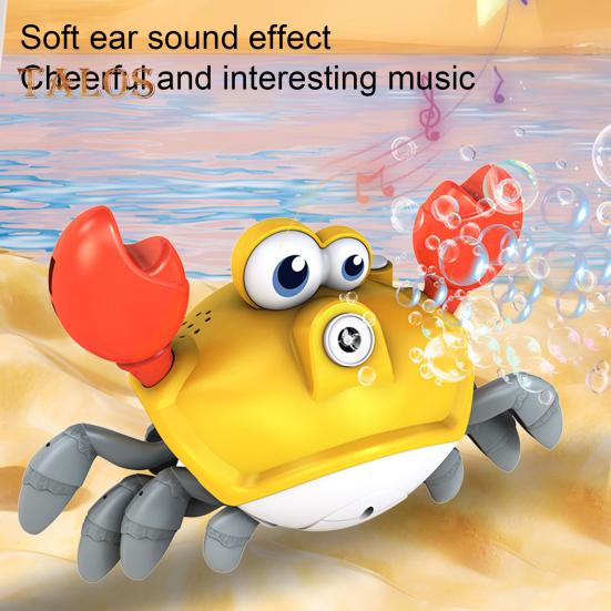 Walking Crab Bubble Machine Automatic Bubble Blower with LED Lights & Music Electric Fun Outdoor Bubble Playset for Kids жовтий
Walking Crab Bubble Machine Automatic Bubble Blower with LED Lights & Music Electric Fun Outdoor Bubble Playset for Kids жовтий