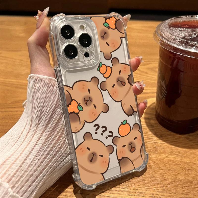 Capybara Cartoon Animal Phone Case Clear For iPhone 17 16 14 15 11 12 13 Pro Max 16E 15 16 Plus 17Air 17PM Soft Shockproof Cover iPhone 11 Pro
Capybara Cartoon Animal Phone Case Clear For iPhone 17 16 14 15 11 12 13 Pro Max 16E 15 16 Plus 17Air 17PM Soft Shockproof Cover iPhone 11 Pro