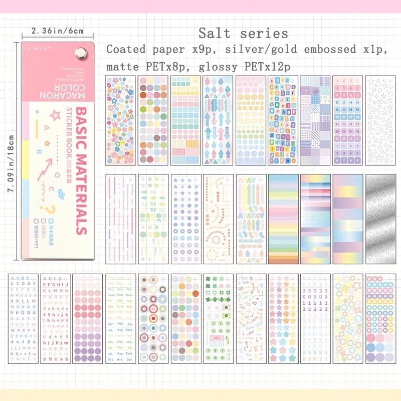 Cute 30 sheets of rotatable self-adhesive stickers - Morandi color series, including letters, numbers, stars, and hearts
Cute 30 sheets of rotatable self-adhesive stickers - Morandi color series, including letters, numbers, stars, and hearts