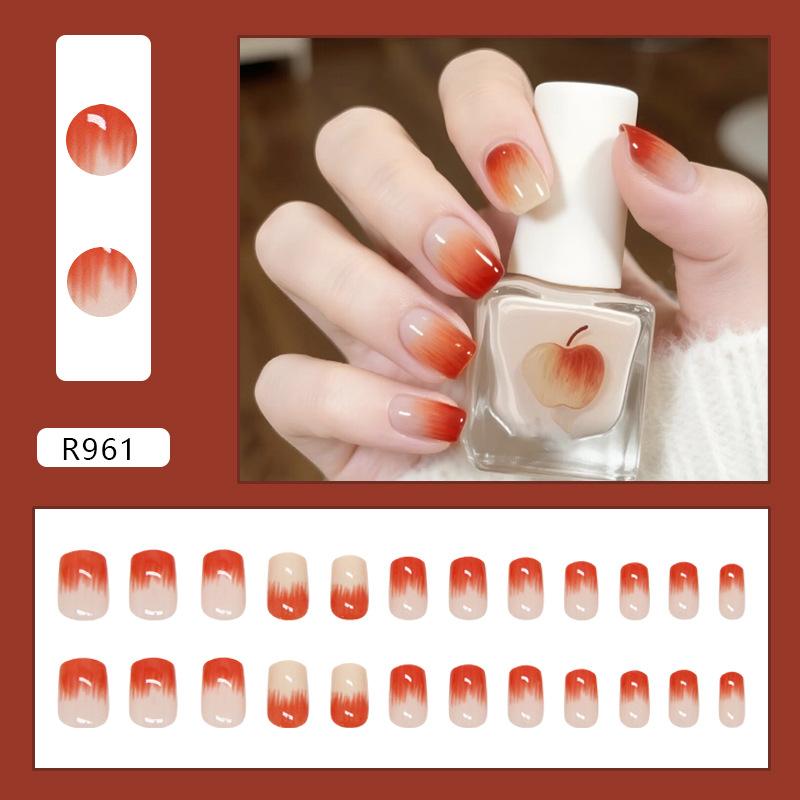 Сладкое яблоко полоска универсальные накладные ногти патчи съемные носимые ногти 24 штуки
Сладкое яблоко полоска универсальные накладные ногти патчи съемные носимые ногти 24 штуки