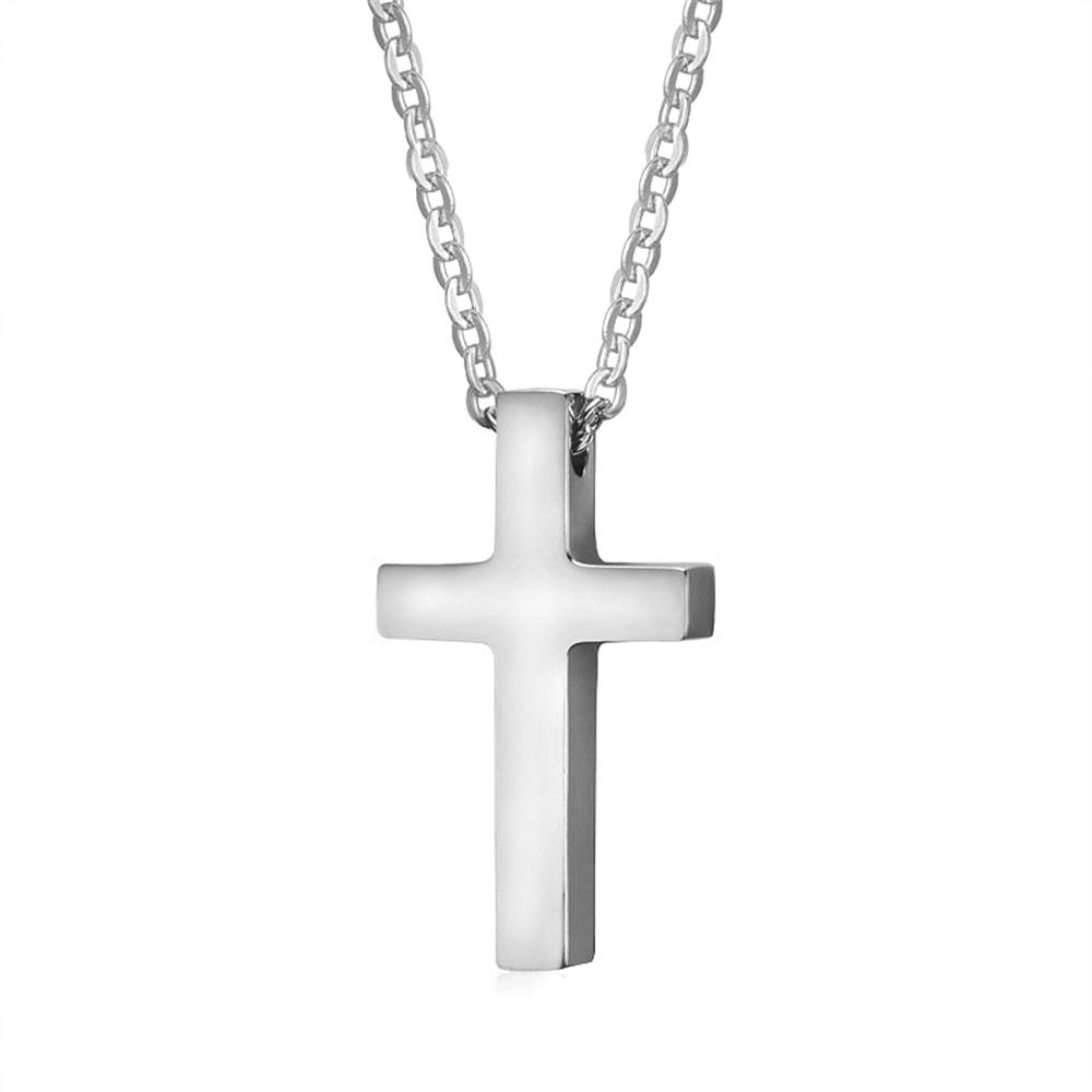Fashion Small Tiny Jesus Cross Pendant Female Gold Silver Color Stainless Steel Christian Amulet Necklace For Women Jewelry Gift 45cm
Fashion Small Tiny Jesus Cross Pendant Female Gold Silver Color Stainless Steel Christian Amulet Necklace For Women Jewelry Gift 45cm