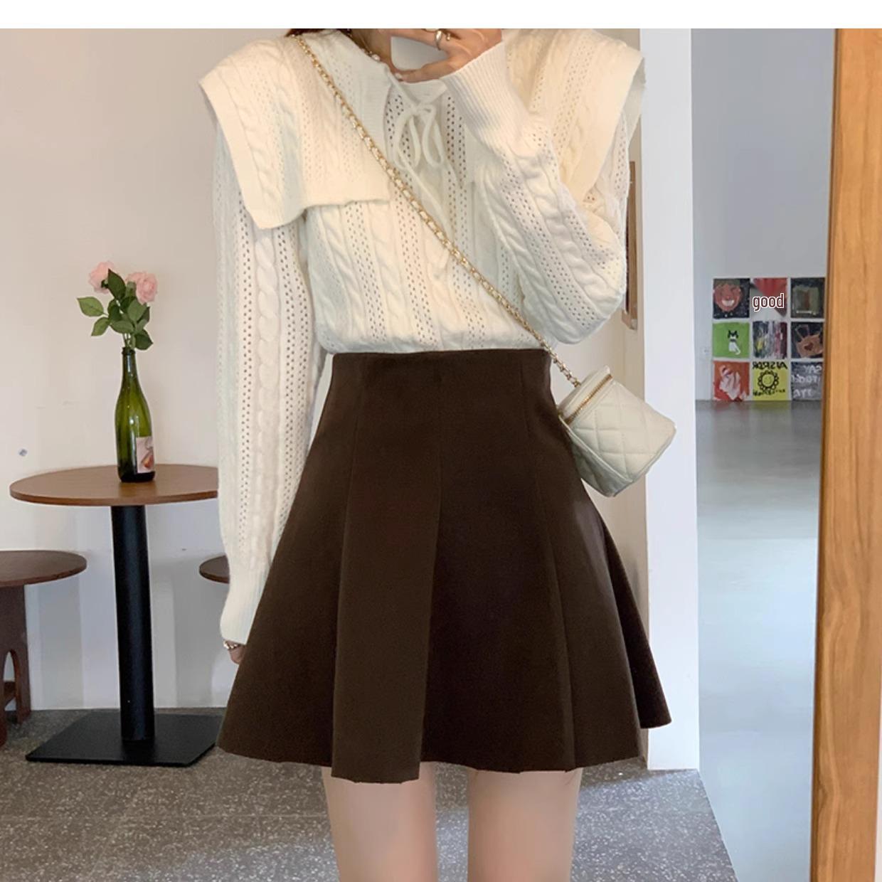 Milk Coffee Corduroy High-Waisted A-Line Skirt for Women - 2025 Autumn/Winter New Petite Style 3XL
Milk Coffee Corduroy High-Waisted A-Line Skirt for Women - 2025 Autumn/Winter New Petite Style 3XL