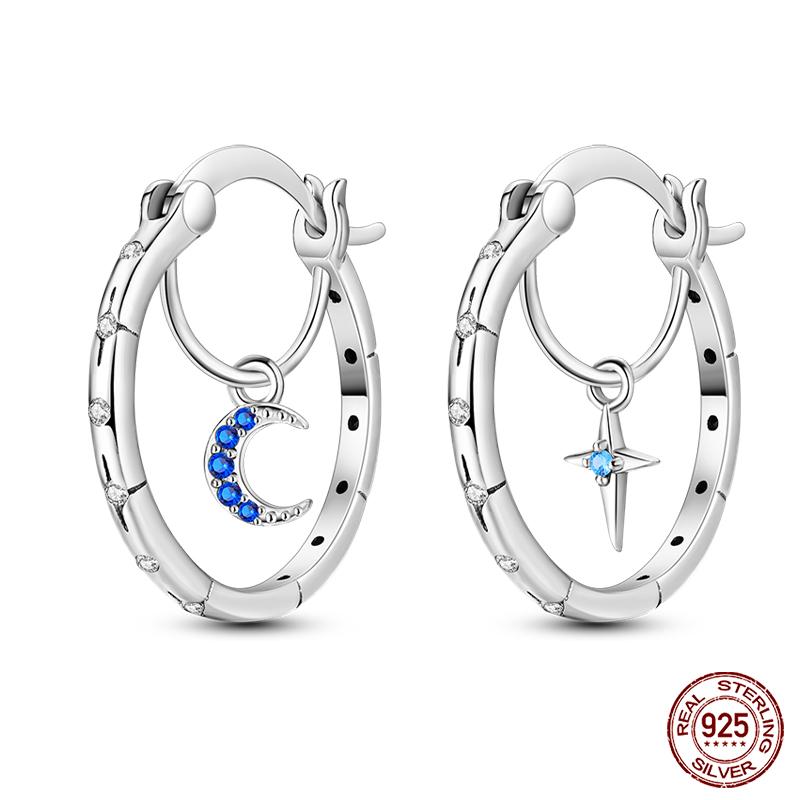 100% стерлингового серебра 925 пробы сверкающие кубические циркониевые серьги с подвеской в виде звезды и луны для женщин роскошные ювелирные изделия на годовщину свадьбы подарки
100% стерлингового серебра 925 пробы сверкающие кубические циркониевые серьги с подвеской в виде звезды и луны для женщин роскошные ювелирные изделия на годовщину свадьбы подарки