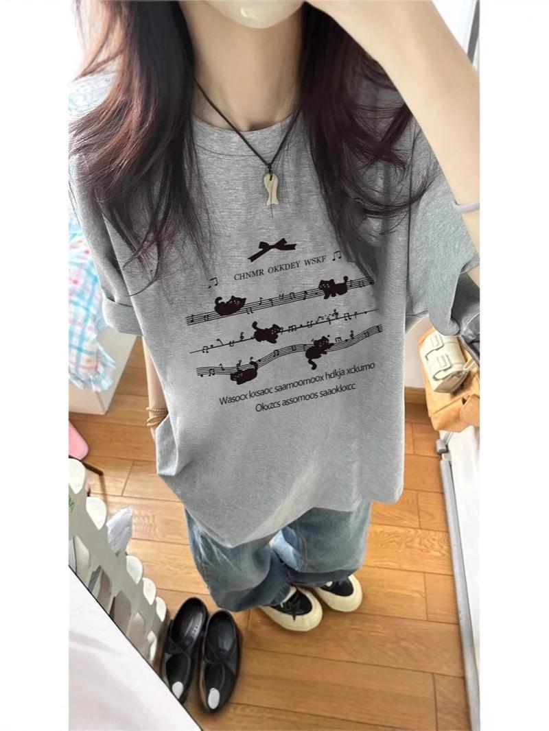 Women s American Retro Gray Cotton T-Shirt, Short Sleeve, Loose Fit, 2025 Trending Style. XL
Women s American Retro Gray Cotton T-Shirt, Short Sleeve, Loose Fit, 2025 Trending Style. XL
