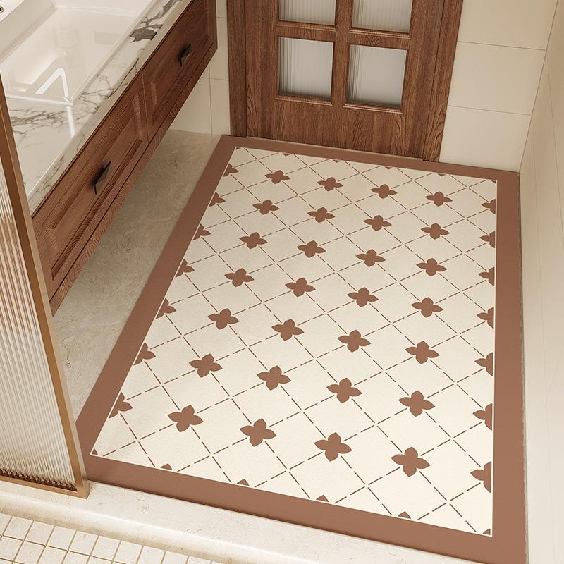 Bathroom Mat Absorbent Quick-Drying Carpet Diatom Mud Anti-Slip Rug Toilet Door Mats Large Area Retro Style Decorative Carpets 1pc 45x75cm
Bathroom Mat Absorbent Quick-Drying Carpet Diatom Mud Anti-Slip Rug Toilet Door Mats Large Area Retro Style Decorative Carpets 1pc 45x75cm
