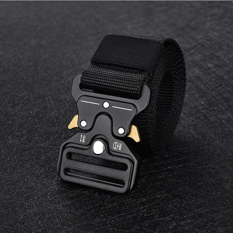 Unisex Tactical Belt Solid Color Canvas Nylon Belt Metal Buckle Adjustable Waistband Casual Jeans Pants Belts For Women & Men
Unisex Tactical Belt Solid Color Canvas Nylon Belt Metal Buckle Adjustable Waistband Casual Jeans Pants Belts For Women & Men