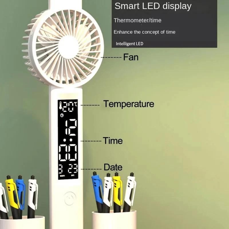 Fan Clock Desk Lamp LED Foldable Both End with Fan Smart Display Clock USB Rechargeable Desk Lamp Learning and Reading Desk Lamp
Fan Clock Desk Lamp LED Foldable Both End with Fan Smart Display Clock USB Rechargeable Desk Lamp Learning and Reading Desk Lamp