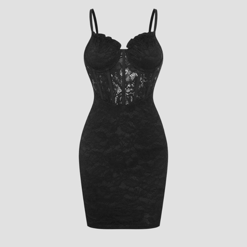 Летнее женское платье с глубоким V-образным вырезом, модная юбка по бедрам, повседневное и элегантное ажурное платье-комбинация на косточках XS чёрный
Летнее женское платье с глубоким V-образным вырезом, модная юбка по бедрам, повседневное и элегантное ажурное платье-комбинация на косточках XS чёрный