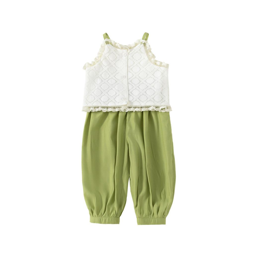 Girl Summer Outfit Set With Lace Sleeveless Top And Slim Pants For Ages 3 To 8 120CM
Girl Summer Outfit Set With Lace Sleeveless Top And Slim Pants For Ages 3 To 8 120CM