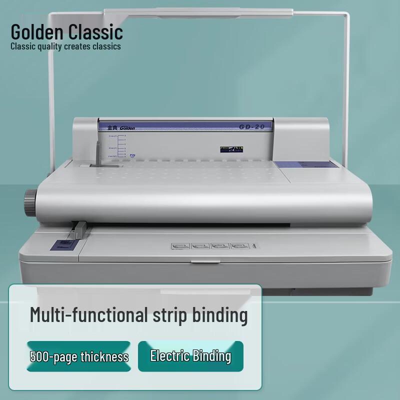 GOLDEN GD-20 Semi-automatic Velo Binding Machine CN plug (adapter included)
GOLDEN GD-20 Semi-automatic Velo Binding Machine CN plug (adapter included)