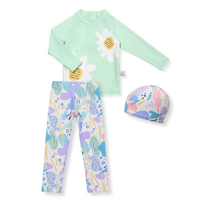 Korean Style Girls Two-Piece Swimsuit Set with Sun Protection Size 150 (Height 140cm, Weight 32.5kg)
Korean Style Girls Two-Piece Swimsuit Set with Sun Protection Size 150 (Height 140cm, Weight 32.5kg)