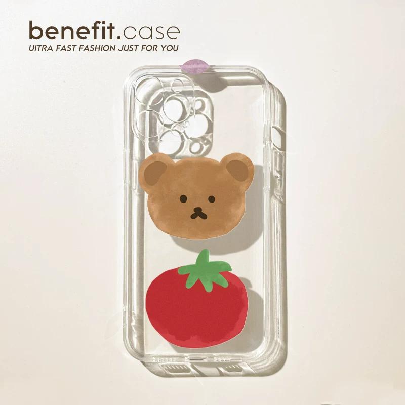 Cute Bear Tomato Clear Phone Case, Kawaii Watercolor Transparent Shockproof Protective Cover for iPhone iPhone 13 PRO MAX разноцветный
Cute Bear Tomato Clear Phone Case, Kawaii Watercolor Transparent Shockproof Protective Cover for iPhone iPhone 13 PRO MAX разноцветный
