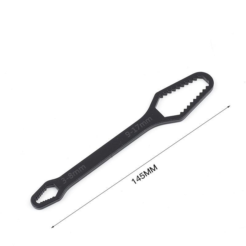 1Pcs Self-Tightening 3-17mm Screw Nuts Repair Wrench Double Headed Ratchet Spanner Adjustable Universal Double Ended Wrench чорний
1Pcs Self-Tightening 3-17mm Screw Nuts Repair Wrench Double Headed Ratchet Spanner Adjustable Universal Double Ended Wrench чорний