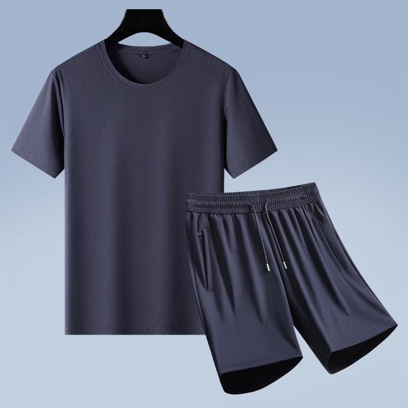 Летний комплект из тонкого ледяного шелка больших размеров с короткими рукавами для мужчин, для спорта и отдыха, свободный крой для фитнеса, комплект из двух предметов Quick Dry Ice Sensation XL
Летний комплект из тонкого ледяного шелка больших размеров с короткими рукавами для мужчин, для спорта и отдыха, свободный крой для фитнеса, комплект из двух предметов Quick Dry Ice Sensation XL