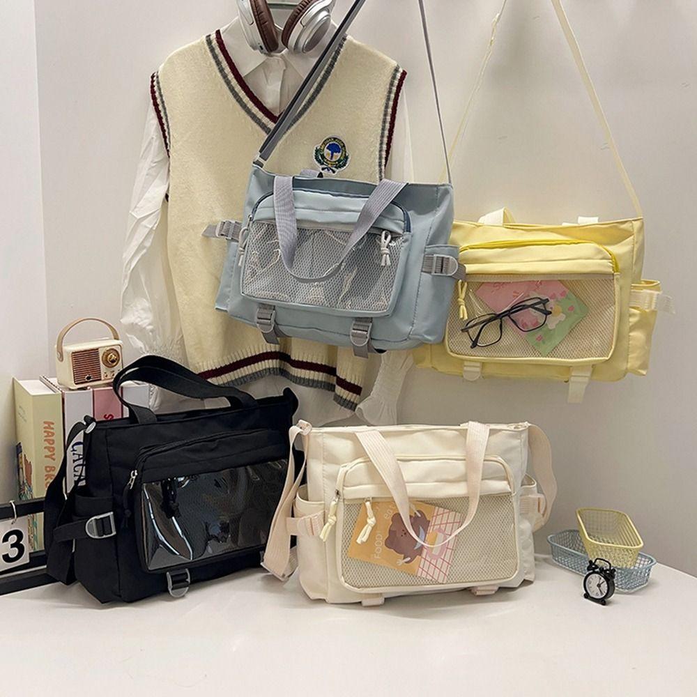 Harajuku JK Shoulder Bag Large Capacity Canvas Tote Bag Fashion Transparent Itabag Shopping білий
Harajuku JK Shoulder Bag Large Capacity Canvas Tote Bag Fashion Transparent Itabag Shopping білий