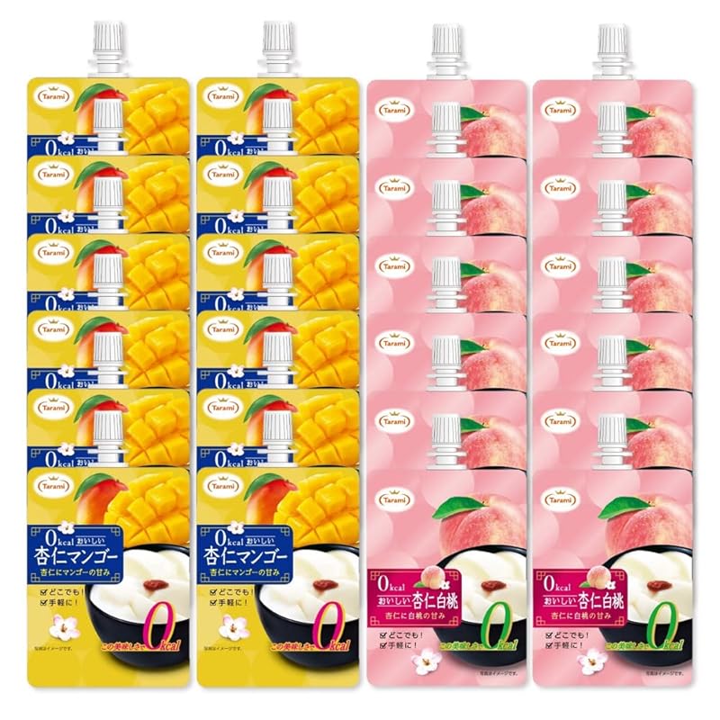 Tarami 0kcal delicious apricot kernels 150g 2 types 24 piece set (White peach/mango (12 each) zero calories drinking jelly
Tarami 0kcal delicious apricot kernels 150g 2 types 24 piece set (White peach/mango (12 each) zero calories drinking jelly