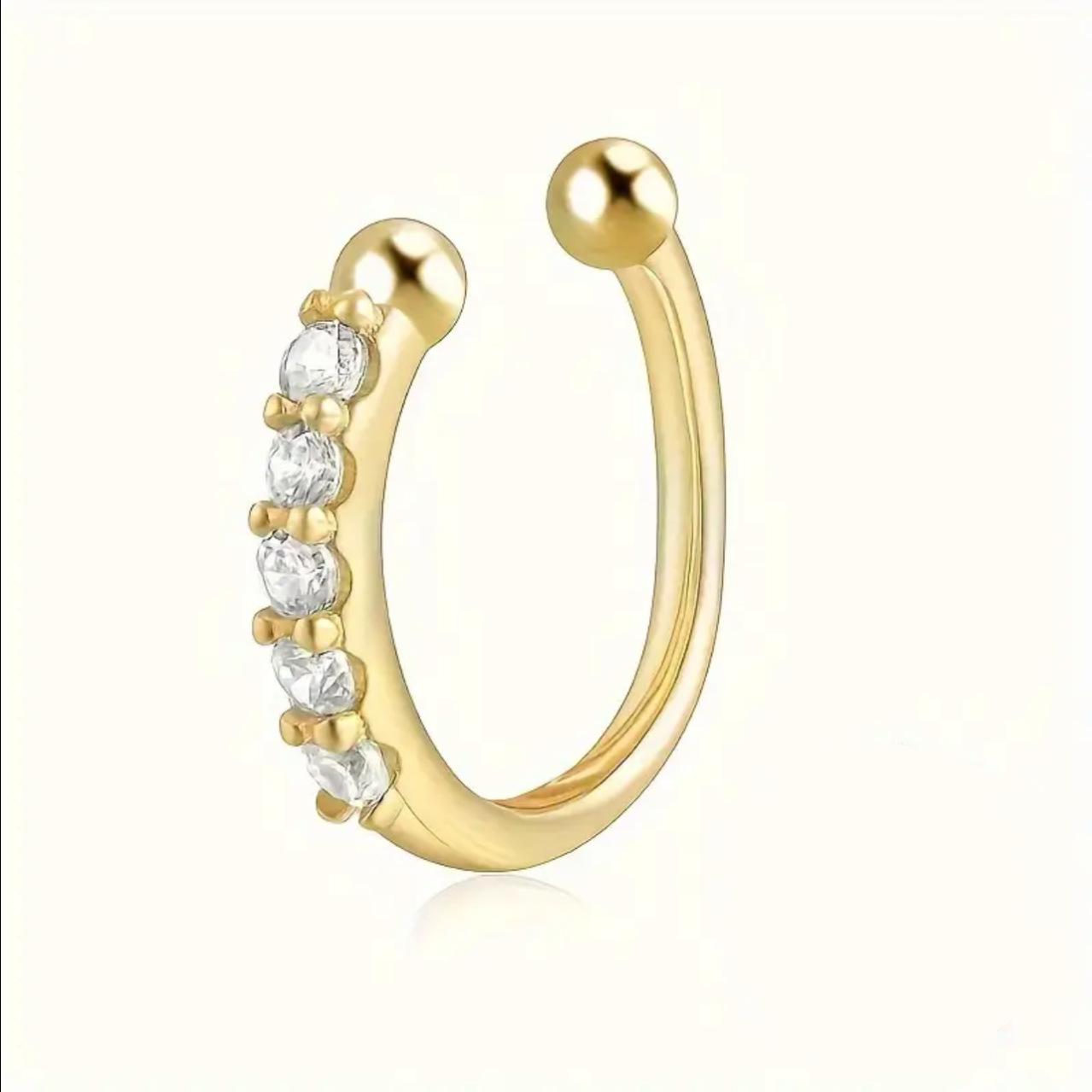 Bohemian Zirconia Septum Nose Ring - Micro-Inlaid Jewelry
Bohemian Zirconia Septum Nose Ring - Micro-Inlaid Jewelry
