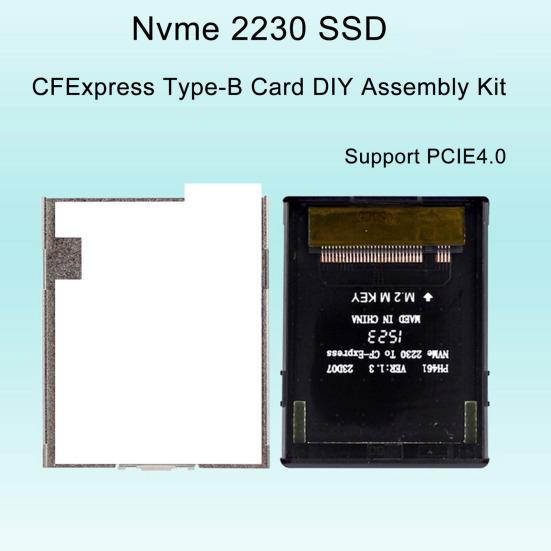 Адаптер Карта розширення пам’яті NGFF M2 M-key Nvme 2230 SSD до карти CFExpress Type-B Комплект для складання DIY Комплект розширення для зберігання камери
Адаптер Карта розширення пам’яті NGFF M2 M-key Nvme 2230 SSD до карти CFExpress Type-B Комплект для складання DIY Комплект розширення для зберігання камери