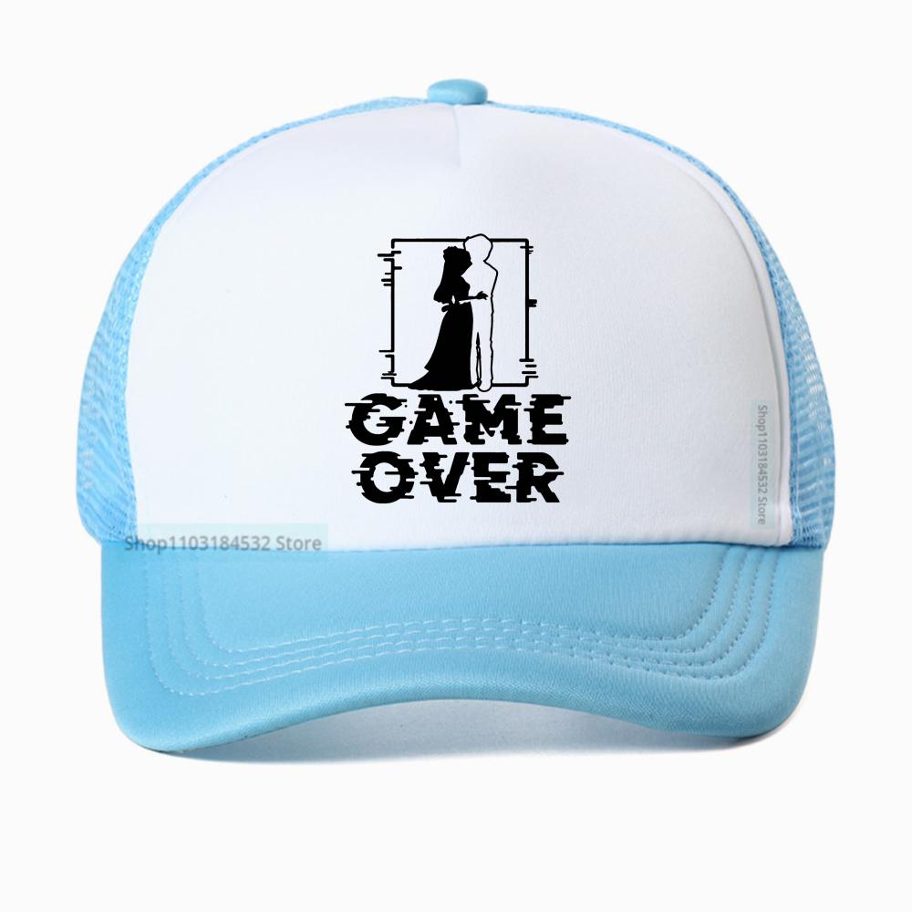 Game Over Bride Groom Bachelor Graphic baseball cap to be bachelor party Best Unisex Proposal gift Breathable sun snapback hat Adjustable
Game Over Bride Groom Bachelor Graphic baseball cap to be bachelor party Best Unisex Proposal gift Breathable sun snapback hat Adjustable