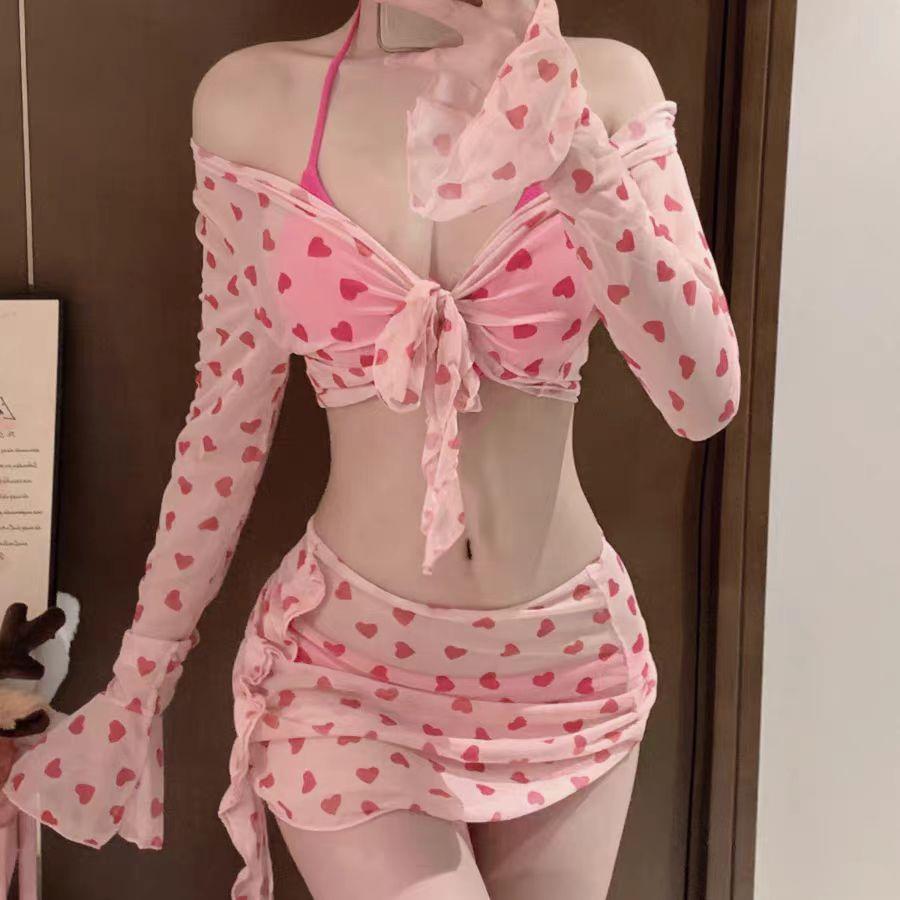 2024 Women s Four-Piece Split Bikini Set with Tie-Up Skirt in Pure Desire Style S розовый
2024 Women s Four-Piece Split Bikini Set with Tie-Up Skirt in Pure Desire Style S розовый