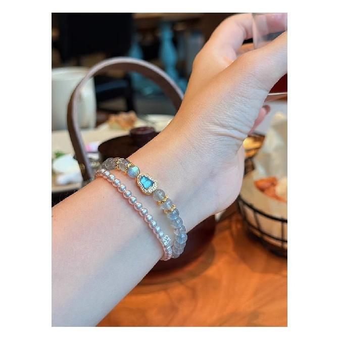 Long-lasting natural moonstone bracelet and glass gourd bracelet, a simple layered jewelry gift for girlfriend or best friend 1Moonstone model
Long-lasting natural moonstone bracelet and glass gourd bracelet, a simple layered jewelry gift for girlfriend or best friend 1Moonstone model