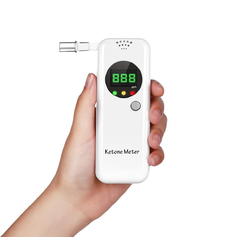 Ketone Meter Meter, Ketosis Breath Tester, Digital Ketone Meter, Portable Ketone Breath Meter, Ketone Tester with 10 Mouthpieces
Ketone Meter Meter, Ketosis Breath Tester, Digital Ketone Meter, Portable Ketone Breath Meter, Ketone Tester with 10 Mouthpieces