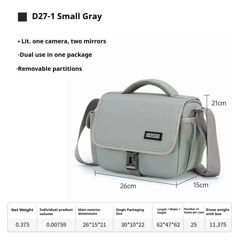 Shoulder Camera Bag Scratch-Resistant And Wear-Resistant SLR Camera Storage Bag Shoulder Multi-Function Digital Bag Small Grey
Shoulder Camera Bag Scratch-Resistant And Wear-Resistant SLR Camera Storage Bag Shoulder Multi-Function Digital Bag Small Grey