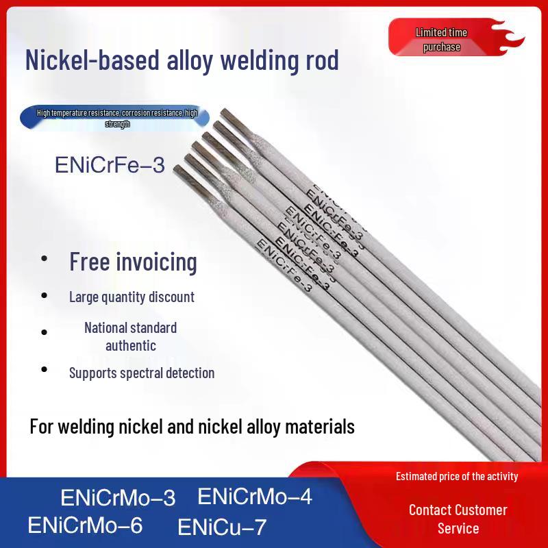 NiCrFe-3 Nickel-Chromium-Iron Welding Rod for N06600/ENi6182/Ni307-3 Nickel-Based Welding. Nickel Chromium Iron Rod 2.5m
NiCrFe-3 Nickel-Chromium-Iron Welding Rod for N06600/ENi6182/Ni307-3 Nickel-Based Welding. Nickel Chromium Iron Rod 2.5m