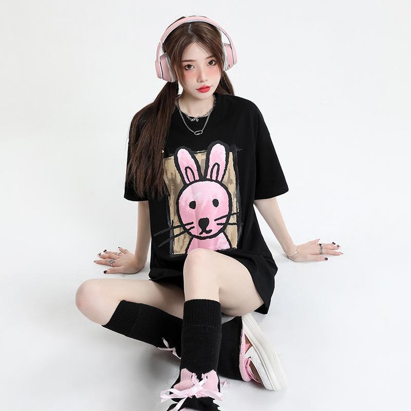 T-shirt Women s and Men s New Summer Clothing Creative Printing Loose and Thin Round Neck Short-sleeved Shirt XL чорний
T-shirt Women s and Men s New Summer Clothing Creative Printing Loose and Thin Round Neck Short-sleeved Shirt XL чорний