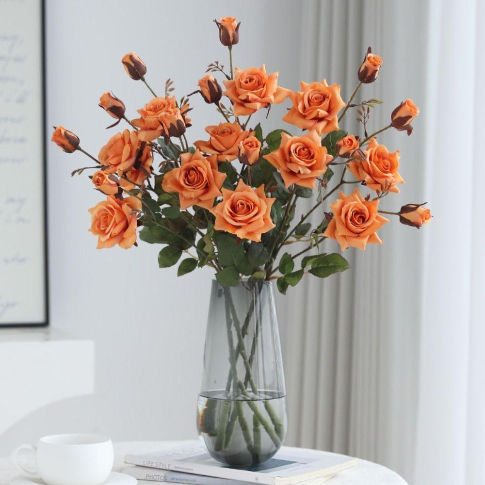 3 Head Simulation Rose Flower Luxury Fake Flowers Artificial Rose Branch Home Living Room Decor кавовий
3 Head Simulation Rose Flower Luxury Fake Flowers Artificial Rose Branch Home Living Room Decor кавовий