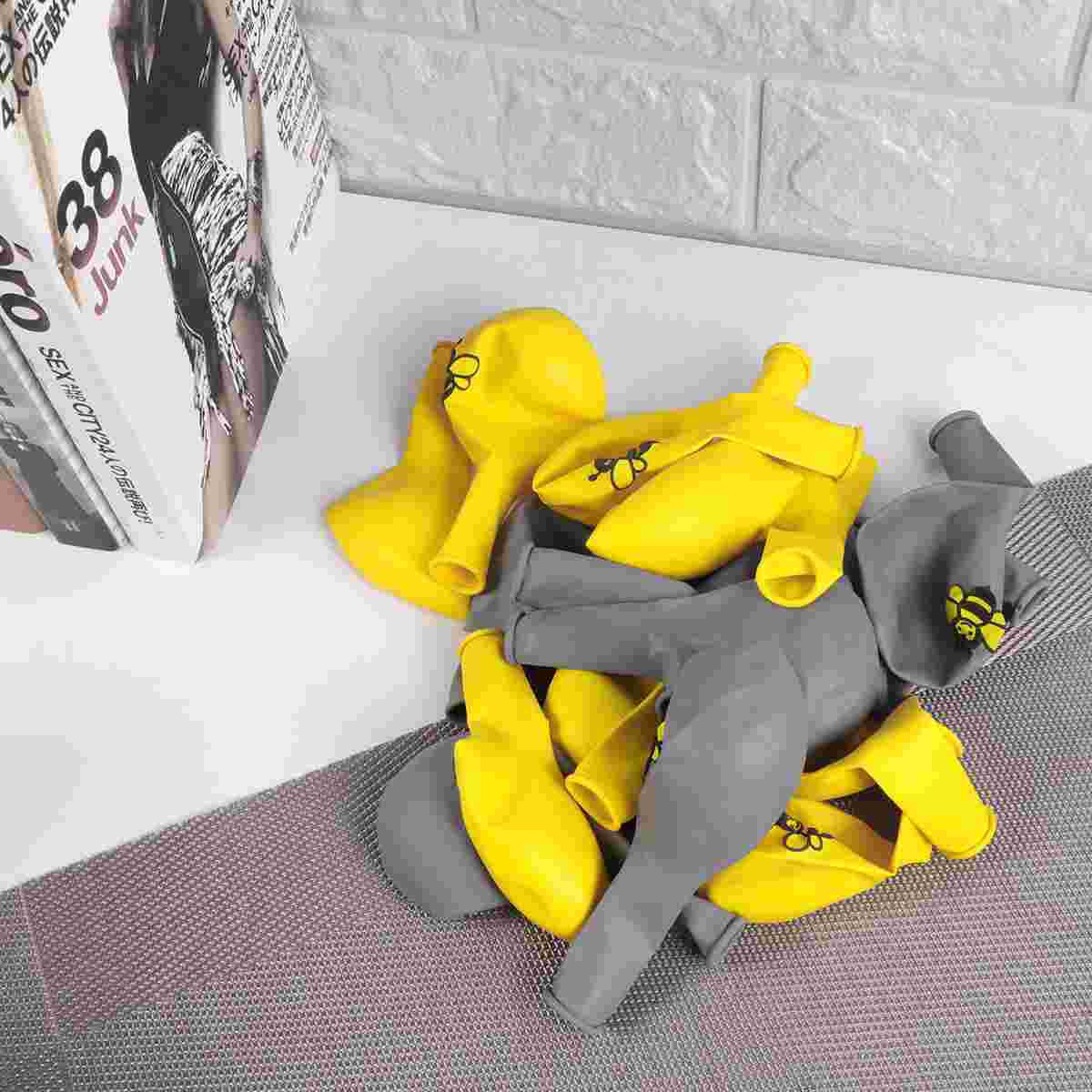 20PCS 12 Inches Bee Balloons Set Birthday Wedding Party Supplies Latex Balloons Party Decoration (Yellow+Grey, 10pcs for Each Co Size 2
20PCS 12 Inches Bee Balloons Set Birthday Wedding Party Supplies Latex Balloons Party Decoration (Yellow+Grey, 10pcs for Each Co Size 2