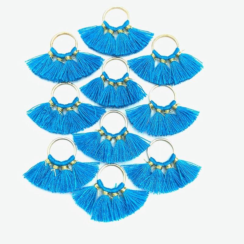 TEA MYONG hoop tassel circle tassel charm ring fringe 1cm decorative tassel for accessories material YT-8 (ocean blue, 10)
TEA MYONG hoop tassel circle tassel charm ring fringe 1cm decorative tassel for accessories material YT-8 (ocean blue, 10)