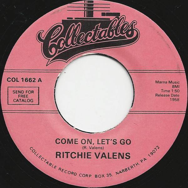 7inch Record RITCHIE VALENS - Come On, Let s Go / Framed COL1662 Collectables US Rock Used
7inch Record RITCHIE VALENS - Come On, Let s Go / Framed COL1662 Collectables US Rock Used