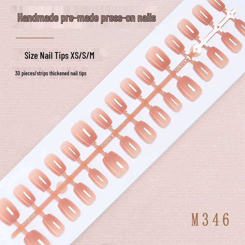 Nude Solid Color Wearable Short Nail Stickers - Pre-made Handmade Nails, Huanhuan Nails Collection
Nude Solid Color Wearable Short Nail Stickers - Pre-made Handmade Nails, Huanhuan Nails Collection