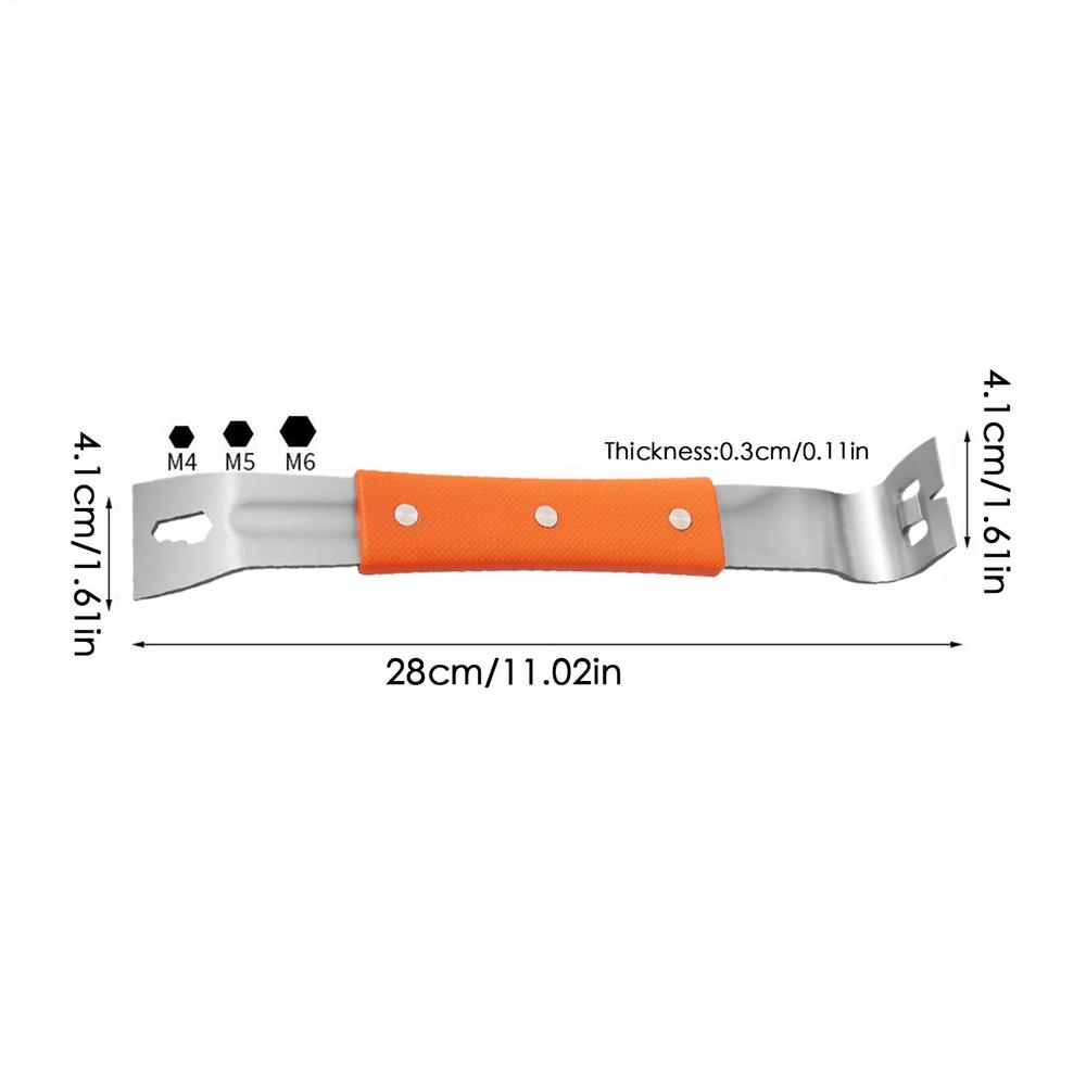 Pry Bar Multifunctional Nail Puller Heavy Duty Nail Puller Pry Bar For Woodworking Automotive Home Improvement Roofing помаранчевий
Pry Bar Multifunctional Nail Puller Heavy Duty Nail Puller Pry Bar For Woodworking Automotive Home Improvement Roofing помаранчевий
